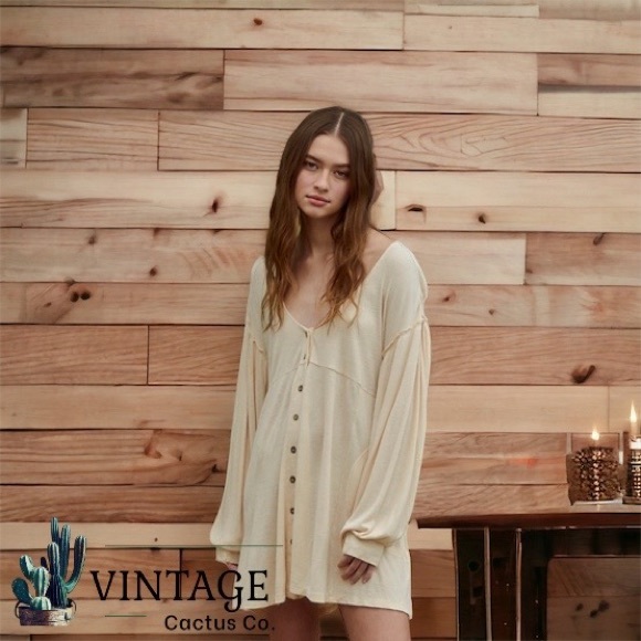 FP Movement by Free People Dresses & Skirts - NWT Free People FP Beach Take Me There Mini Dress Button Down
